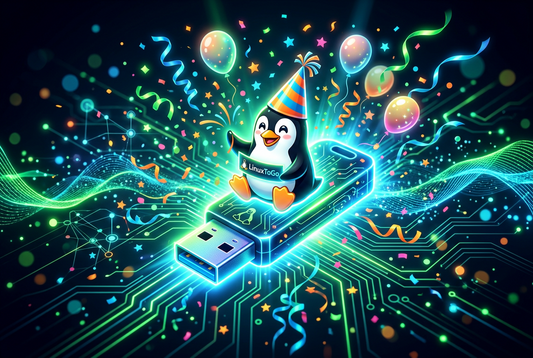 LinuxToGo feiert den Verkauf des ersten USB - Sticks!